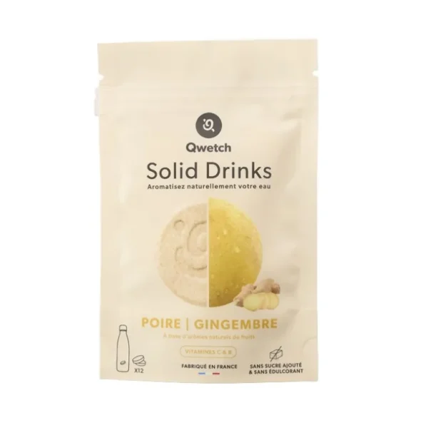 Qwetch Les Autres Boissons<Aromatisation Solid Drinks Poire Gingembre,