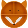 Enfant Trixie La Vaisselle Pour Enfant<Assiette compartiments silicone avec ventouse Mr Fox,
