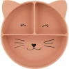 Enfant Trixie La Vaisselle Pour Enfant<Assiette compartiments silicone avec ventouse Mrs Cat,