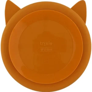 Enfant Trixie La Vaisselle Pour Enfant<Assiette compartiments silicone avec ventouse Mr Fox,