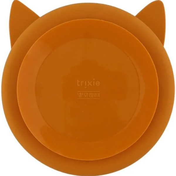 Enfant Trixie La Vaisselle Pour Enfant<Assiette compartiments silicone avec ventouse Mr Fox,