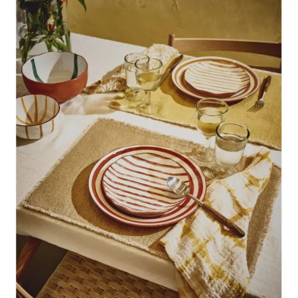 Pomax Les Assiettes Dessert | Les Assiettes Creuses<Assiette Mykonos rouille,