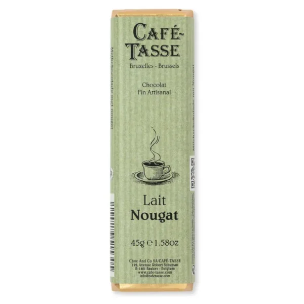 Café Tasse Le Chocolat<Barre de chocolat au Lait Nougat,