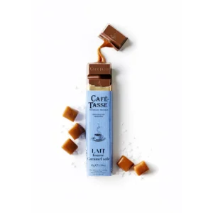 Café Tasse Le Chocolat<Barre de chocolat au Lait fourré Caramel Salé,