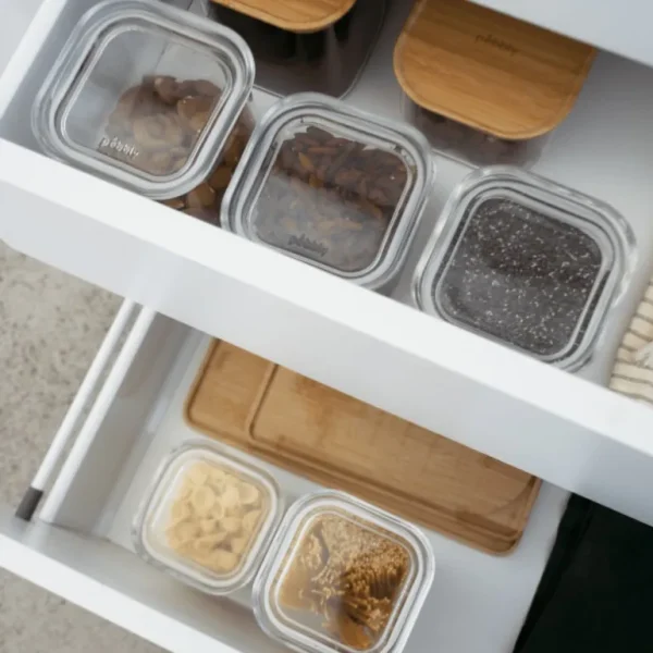 PEBBLY Boîtes Hermétiques<Boite de conservation carrée en verre,