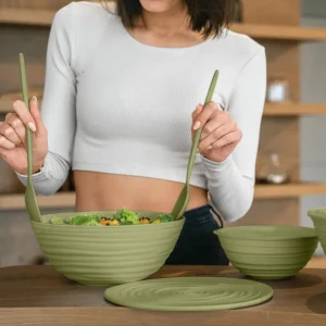 GUZZINI Saladiers Et Coupelles<Bol avec couvercle Tierra Vert Algue,