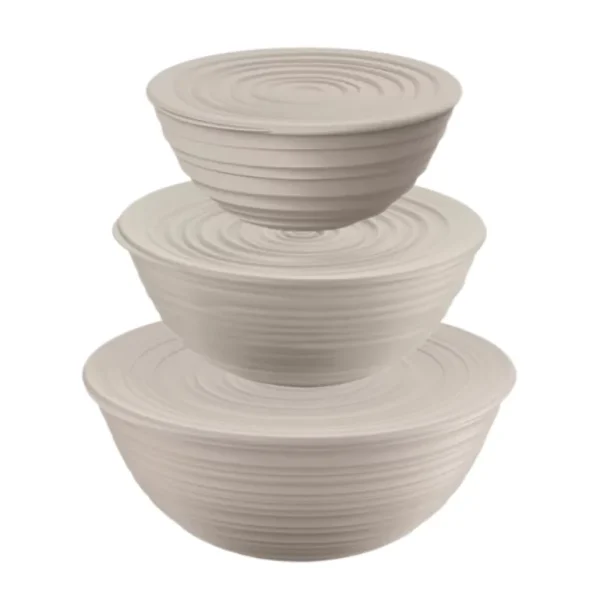 GUZZINI Saladiers Et Coupelles<Bol avec couvercle Tierra Gris Tourterelle,