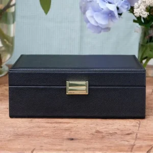 Maison Scarlett Les Bijoux | Les Accessoires<Boîte à Bijoux Louise Cuir Noir,