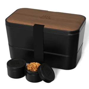 Umami Boîtes Repas Et Accessoires<Boîte Bento Modulable 1.5 L Noir & Noyer,
