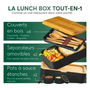 Umami Boîtes Repas Et Accessoires<Boîte Bento Original 1.2 L Blanc & Bambou,