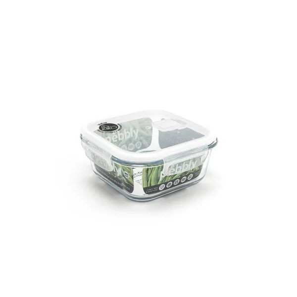 PEBBLY Boîtes Hermétiques<Boîte carrée en verre 800 ml,