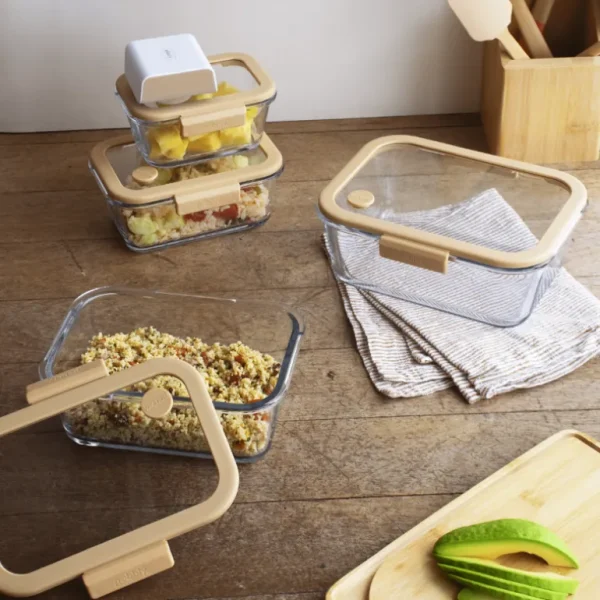 PEBBLY Boîtes Hermétiques<Boîte de conservation sous-vide en verre,