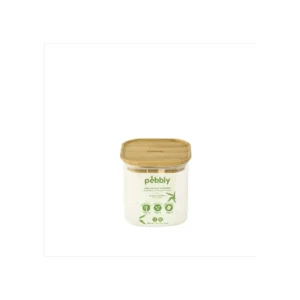 PEBBLY Boîtes Hermétiques<Boîte en verre couvercle bambou empilable,