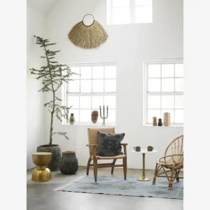 Madam Stoltz Photophores, Bougeoirs Et Chandeliers<Bougeoir 3 branches en grès,