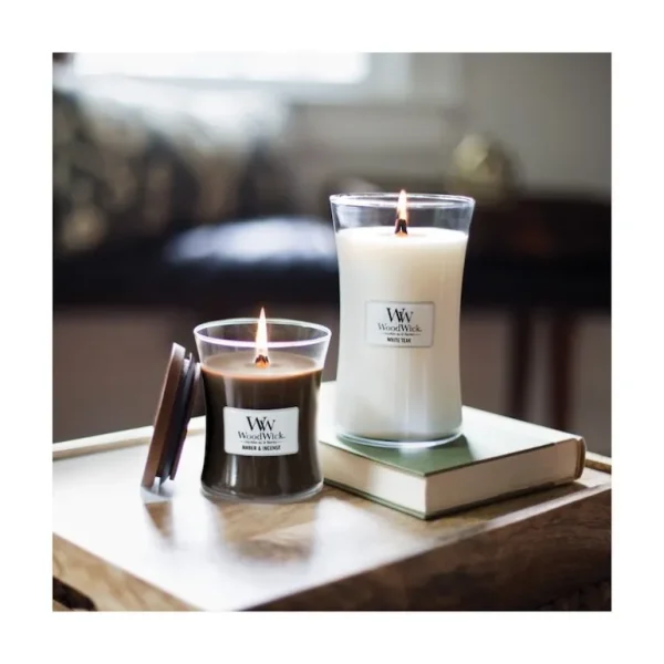 Woodwick Parfums D'Intérieur | Bougies Parfumées<Bougie parfumée Teck blanc,