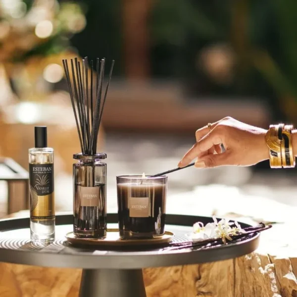 ESTEBAN Diffuseurs De Parfum D'Intérieur<Bouquet parfumé Initial Vanille d'Or,