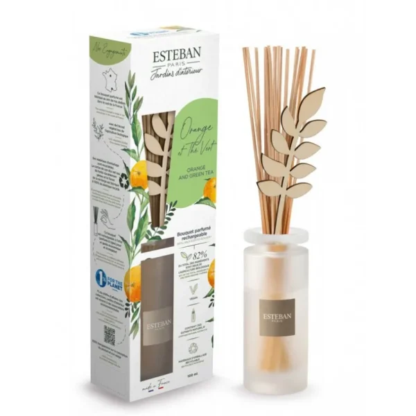 ESTEBAN Diffuseurs De Parfum D'Intérieur<Bouquet parfumé Orange et Thé vert,