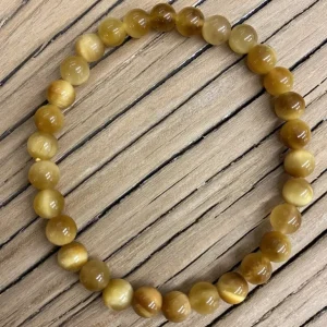 Koukouma & Co La Lithothérapie<Bracelet Œil de Tigre doré,