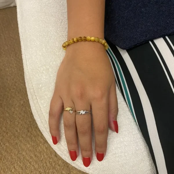 Koukouma & Co La Lithothérapie<Bracelet Œil de Tigre doré,