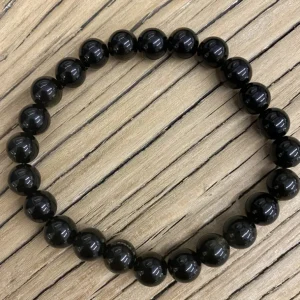 Koukouma & Co La Lithothérapie<Bracelet Obsidienne Dorée,