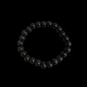 Koukouma & Co La Lithothérapie<Bracelet Obsidienne Dorée,