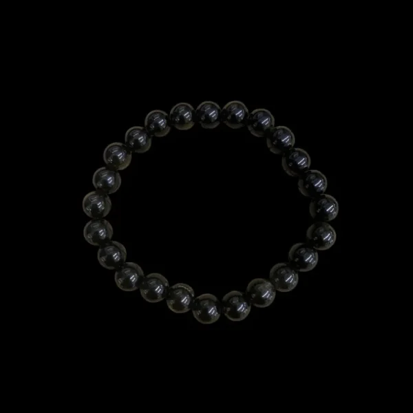 Koukouma & Co La Lithothérapie<Bracelet Obsidienne Dorée,