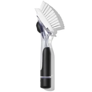 OXO Brosserie<Brosse à vaisselle distributrice de savon avec manche,