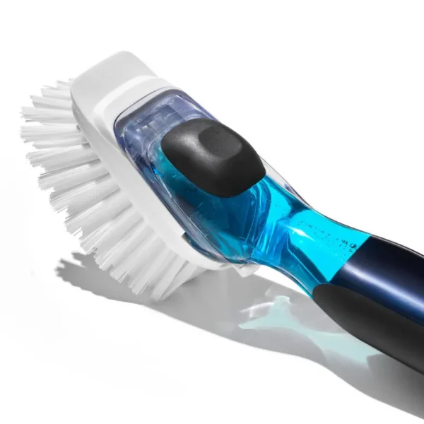 OXO Brosserie<Brosse à vaisselle distributrice de savon avec manche,