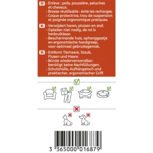 STARWAX Brosserie<Brosse adhésive lavable,
