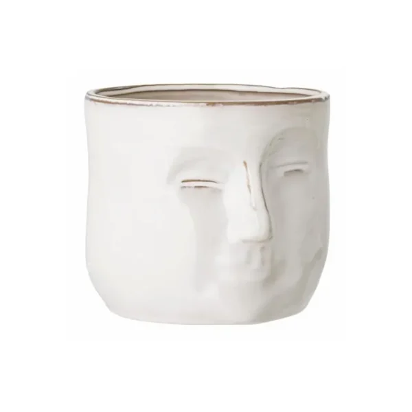 Bloomingville Vases<Cache pot Ignacia blanc,