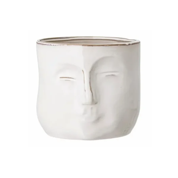Bloomingville Vases<Cache pot Ignacia blanc,