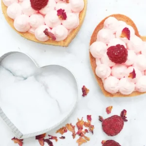 ScrapCooking Cercles À Gâteaux<4 Cercles à tarte individuels perforés Coeurs,