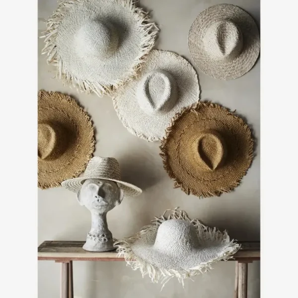 Madam Stoltz Objets Insolites<Chapeau de paille décoratif,