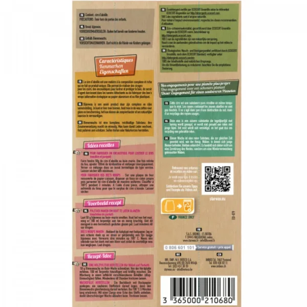 STARWAX Écologiques<Cire d'abeilles Ecocert, Fabulous
