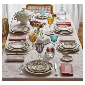 GIEN FRANCE Les Assiettes Dessert<Coffret 4 assiettes canapés Poésie, Faïencerie de Gien