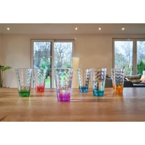 LEONARDO Chopes Et Gobelets<Coffret 6 chopes assorties Optic Color, Léonardo