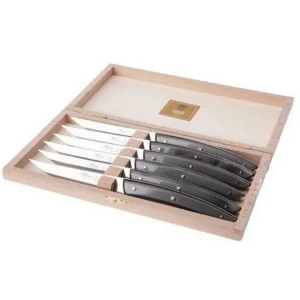 DOZORME Couteaux<Coffret 6 couteaux à steak Le Thiers® Gris Foncé, Claude