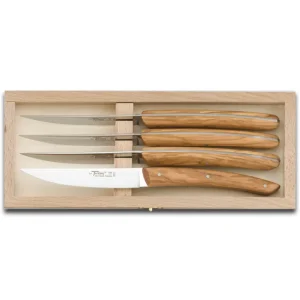 DOZORME Couteaux<Coffret 4 couteaux à steak Le Thiers® Bois d'Olivier, Claude