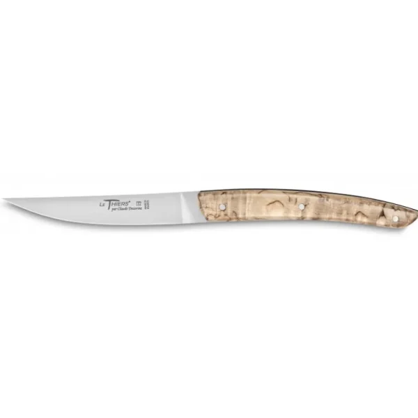 DOZORME Couteaux<Coffret 4 couteaux à steak Le Thiers® Bouleau Nain & Noir, Claude