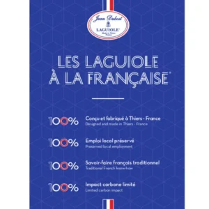 DUBOST Fourchettes<Coffret 4 fourchettes à cocktail bleu " Les Laguiole à la Française", Jean Pradel