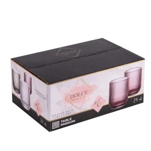 Table Passion Chopes Et Gobelets<Coffret 6 gobelets 24 cl Dolce Gris,