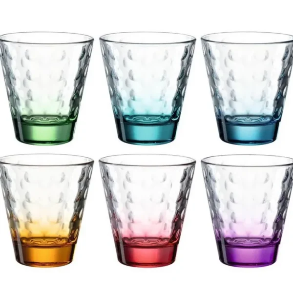 LEONARDO Chopes Et Gobelets<Coffret 6 gobelets assortis Optic Color, Léonardo