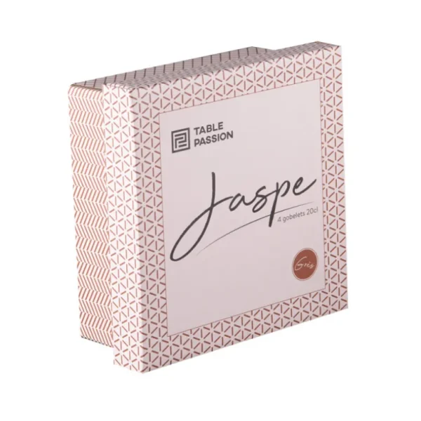 Table Passion Bols, Mugs Et Tasses<Coffret 4 gobelets 20cl Jaspe Beige,