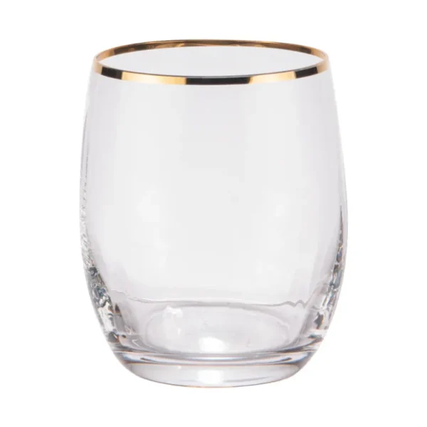 Crystal BOHEMIA Chopes Et Gobelets<Coffret 6 gobelets Waterfall Filet Or,