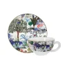 GIEN FRANCE Bols, Mugs Et Tasses<Coffret 2 tasses 26 cl Jardin du Palais, Faïencerie de Gien