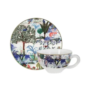 GIEN FRANCE Bols, Mugs Et Tasses<Coffret 2 tasses 26 cl Jardin du Palais, Faïencerie de Gien