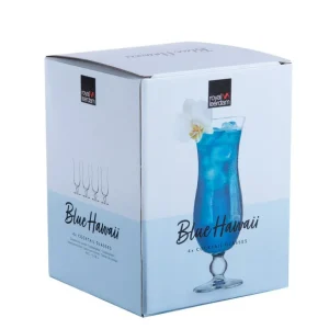 Royal Leerdam Verres À Cocktail<Coffret 4 Verres à Blue Hawaii 44 cl,