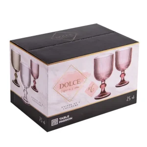 Table Passion Verres À Vin<Coffret 6 verres 25 cl Dolce Gris,