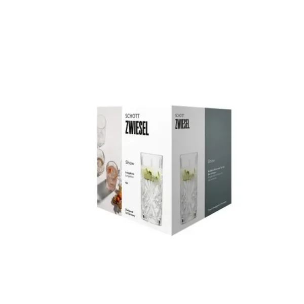 SCHOTT ZWIESEL Chopes Et Gobelets<Coffret 4 Verres Longdrink 37 cl Show,