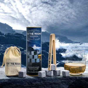 ONTHEROCKS Verres Whisky Et Porto<Coffret Bleu de Bretagne, ON THE ROCKS